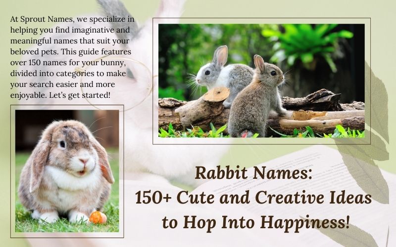 A collection of creative and cute rabbit names by Sprout Names.